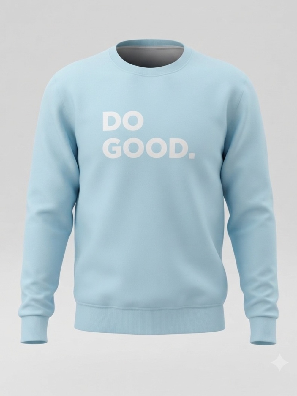 Cotopaxi Women's Do Good Crew Sweatshirt Ice Blue Organic Cotton Blend XLarge